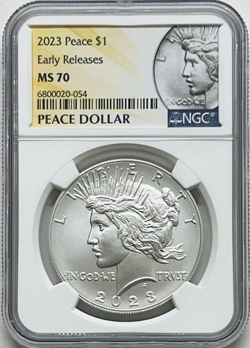 2023 $1 PEACE SILVER DOLLAR NGC MS70 EARLY RELEASES