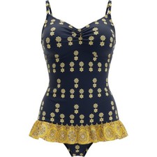 Juicy Couture Beach Royalty Palace One Piece Swimdress Vintage Sz Small Y52493