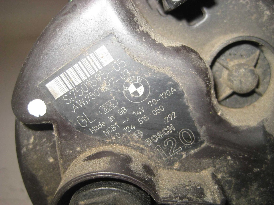 Alternador BMW 120A M54 E46 E39 X5 Z3 325i 525i 530i 2001-2005 OEM USADO Foto 3 de 3