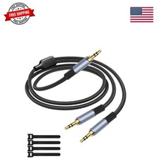 1/8" TRS Stereo Splitter Cable 3.3FTSplitter 20cm, Male to Dual Male, 3.5mm Y...