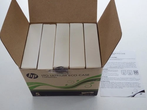 Box of 5 x HP LTO-3 Data Tapes/Cartridges 400GB/800GB C7973AG C7973A ECO CASE