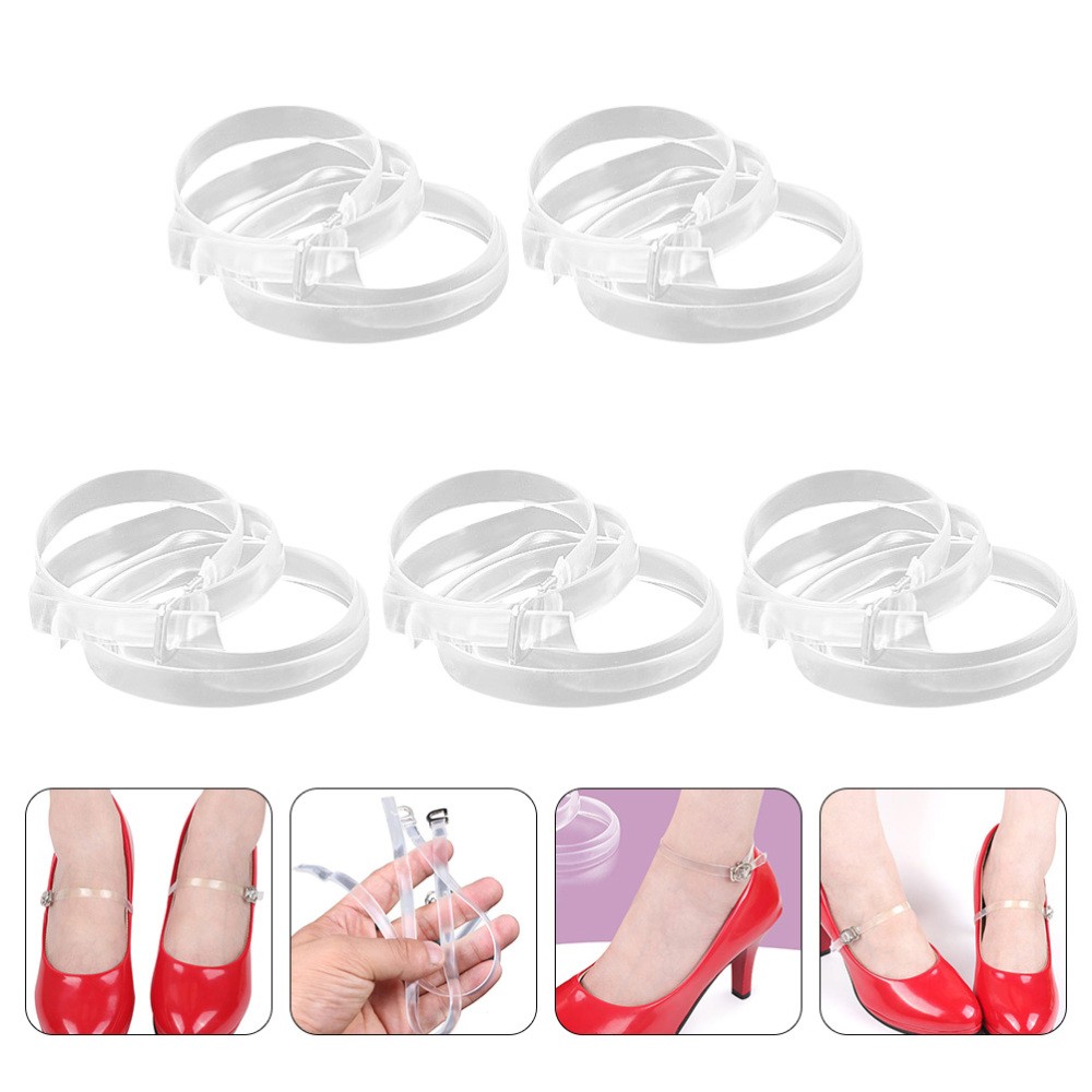 APL 5 Paia Lacci Uomo Lavoro Cinghie per Scarpe Invisibili Con Tacchi Alti