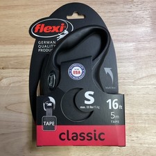 FLEXI New Classic Tape Retractable Dog Leash for Small Dogs up to 33 Lbs. 16 F