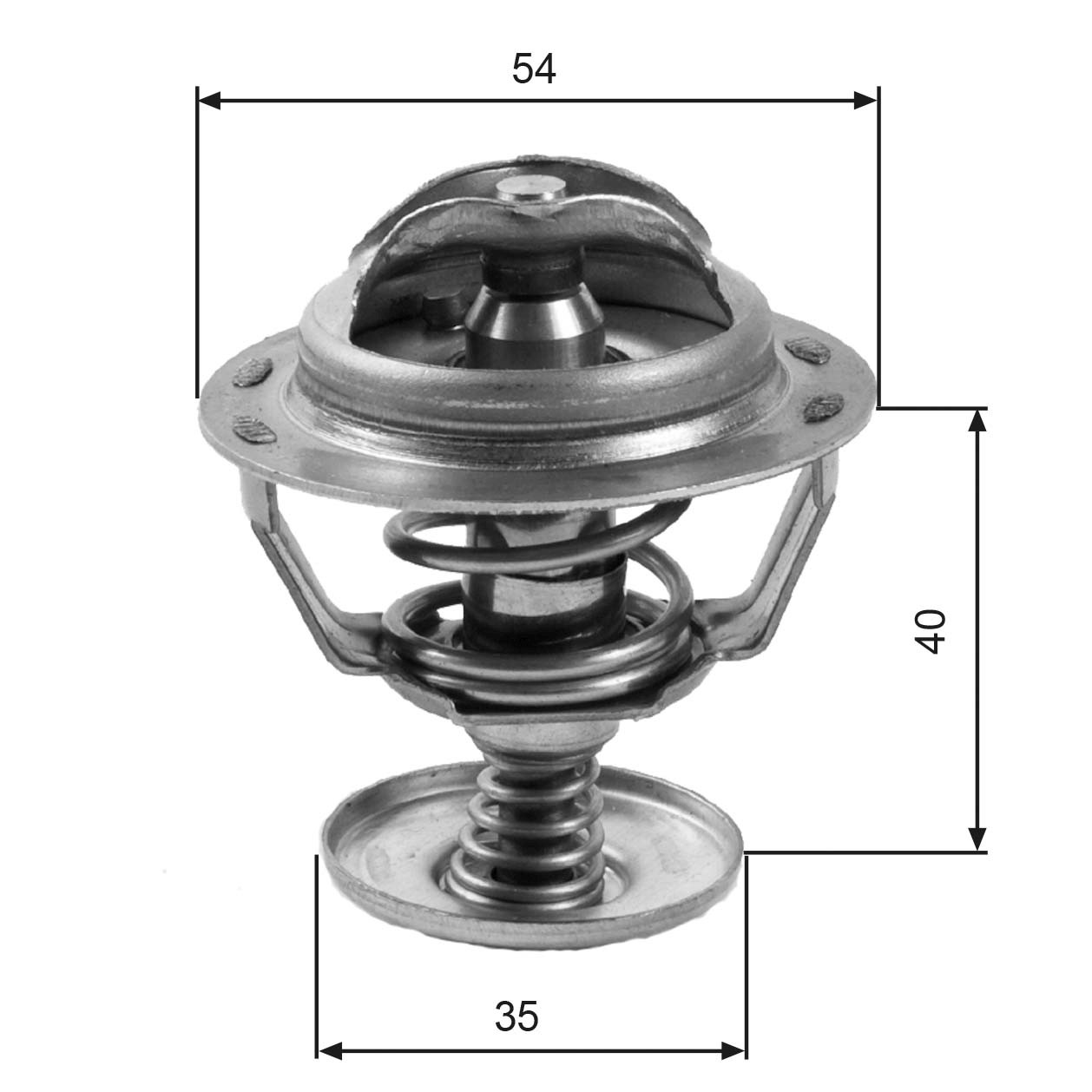 Coolant Thermostat fits FORD KA 1.3 02 to 08 Gates 1089796 FZRZ8575B 1148164 New