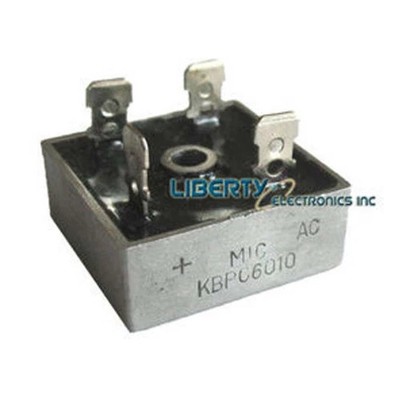 60 amp Full Wave Bridge Rectifier. KBPC6010 For converting AC to DC hho use 60A