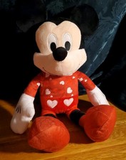 Just Play Disney Mickey Mouse Valentine's Day   18" Plush with Hearts   NWOT