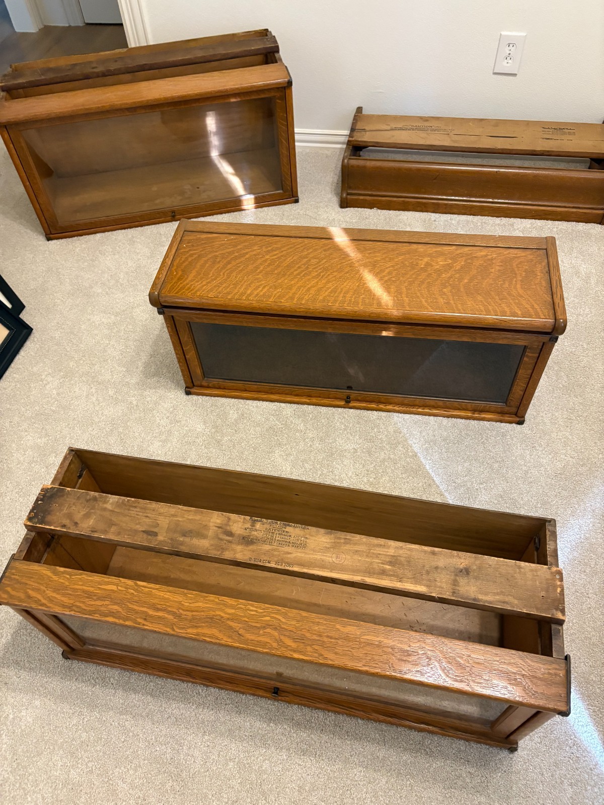 Wernicke System Bookcase, Mahogany, 5 Pieces for easy transport, good condition 