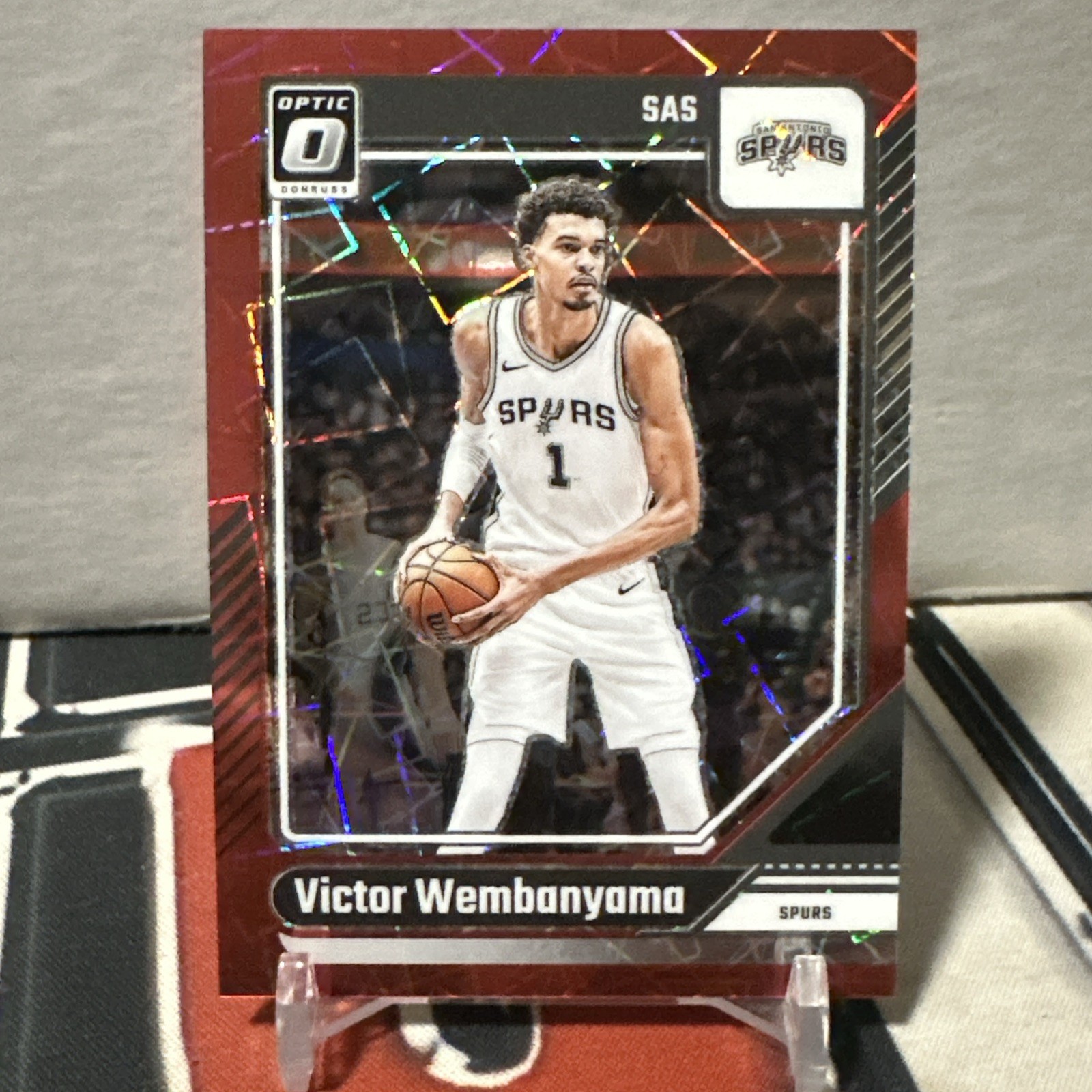 2024-25 Panini Donruss Optic Victor Wembanyama #45 Red Velocity Prizm /299 🔥📈