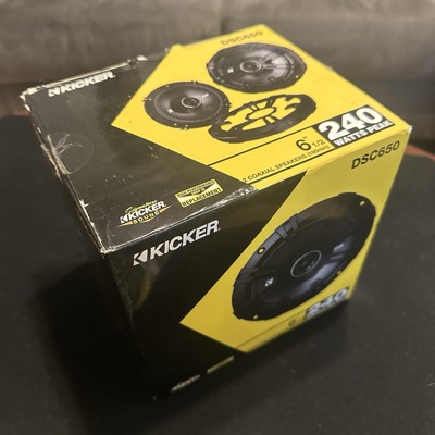 Kicker DSC650 DS Series 6.5'' 4-Ohm Coaxial Speakers - Pair
