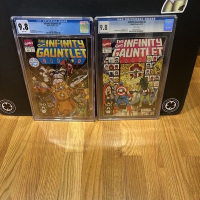 Infinity Gauntlet #1 And 2 CGC 9.8 (1991, George Perez Cover)  *KEY  