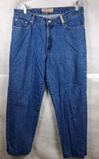 Sasson Women's Vintage Late 80s 90s Blue Denim Jeans Size 13/14 Straight Leg