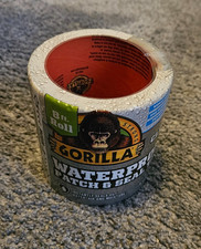 Gorilla Waterproof Patch  Seal Tape, Clear Tape, 4" x 8' - New