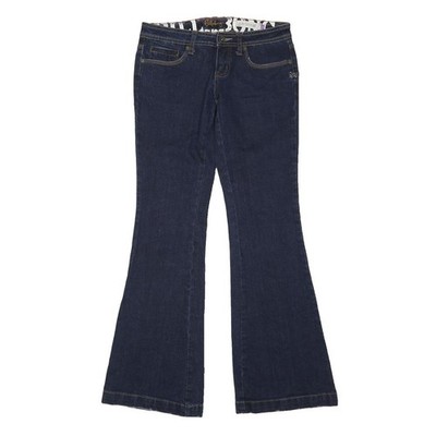 BILLABONG Damen Jeans Blau Relaxed Flared Denim Rinse W30 L32