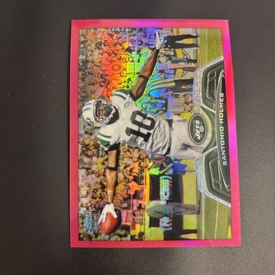 2013 Topps Chrome - Santonio Holmes #71 BCA Pink Refractor /399