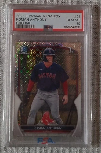 2023 Bowman - Chrome Prospects Roman Anthony #BCP-71 Mojo Refractor (RC) PSA 10!