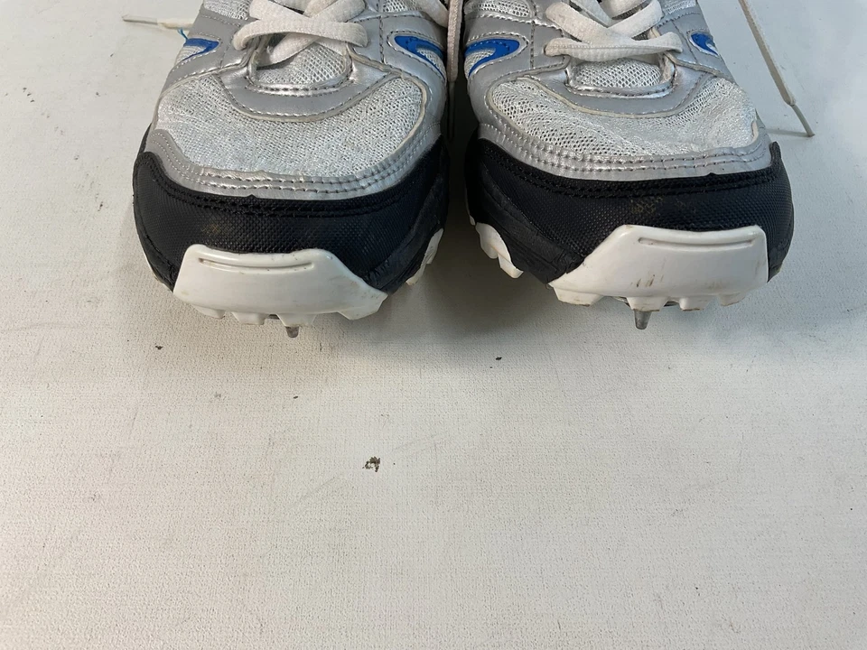 Tênis de corrida masculino Slazenger branco azul tênis esportivo Reino Unido 6 UE 39 - Imagem 2 de 4