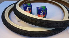 Pair Of Two 2 Diamond White Wall 26x2.125 Bicycle Tires With Two 2...