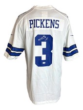 George Pickens Signed Dallas Cowboys White Nike Game Replica Jersey JSA QR