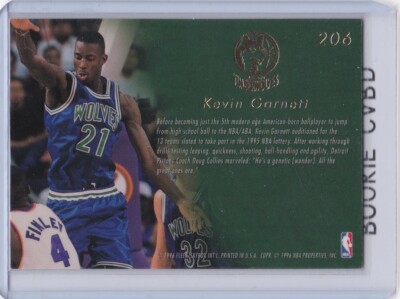 KEVIN GARNETT ROOKIE CARD 1995 Flair Basketball KG RC Wolves 