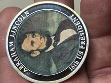 American Mint Abraham Lincoln "Changing Face" Coin *Free Gift Included*