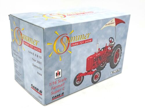 1/16 Farmall Super C Tractor With Wide Front & Umbrella, Summer Toy Show - Picture 2 of 3