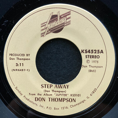 Step Away/Melanie by Don Thompson (Sunday KS4525) 7'' VG+