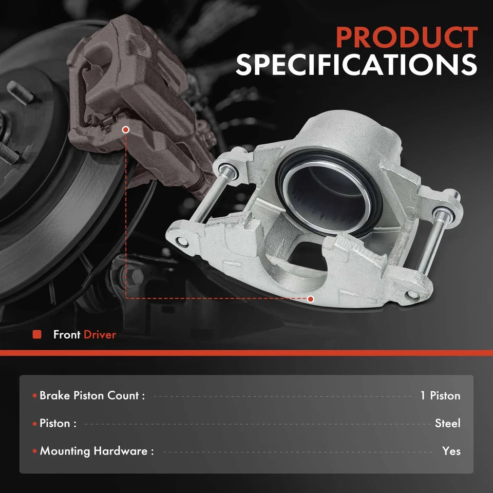 Brake Caliper for Chevrolet K20 Pickup GMC K25 Suburban Jeep Pontiac Front Left - Image 2 of 4