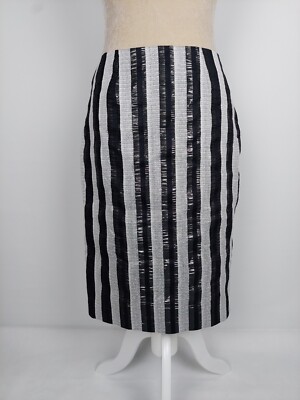 Rock H&M Gr. 38 M (36/S) NEU schwarz silber Bleistiftrock business classic skirt