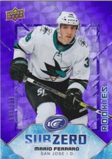 19/20 ICE...MARIO FERRARO...SUB ZERO...ROOKIES.../ 999...CARD # SZ-35...SHARKS