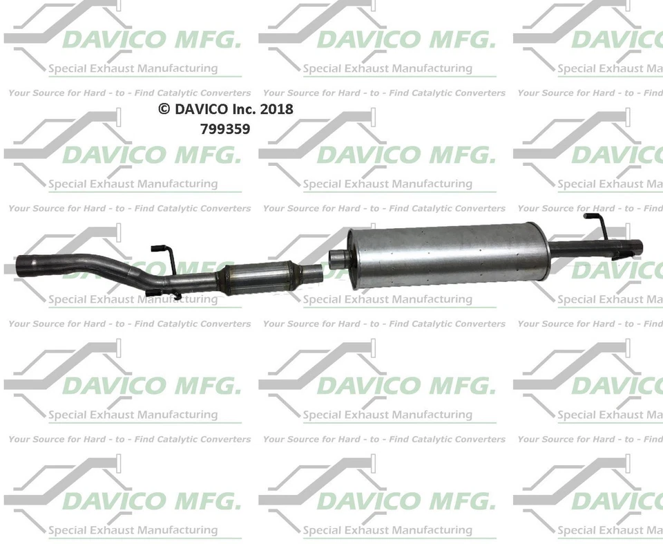 Catalytic Converter and Muffler Fits 2003 2004 2005 2006 Dodge Sprinter 2500 Foto 2 de 4