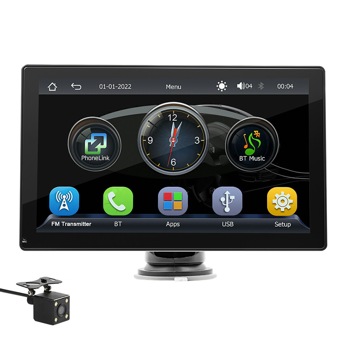 Bluetooth Touchscreen MP5 Car Radio with Mirror Link USB TF and Free Camera