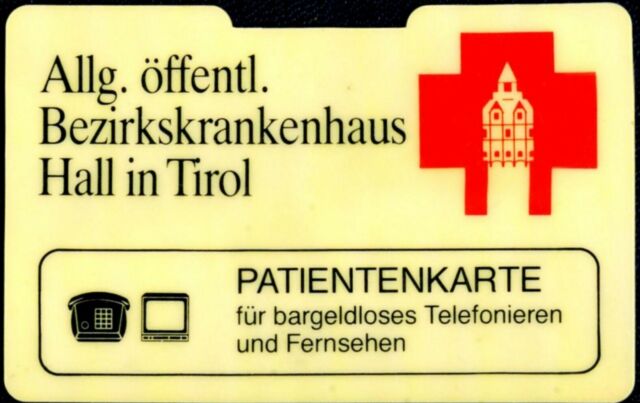 Phonecard Uses Special Hospital Schrack Visotax Patientenkarte Black