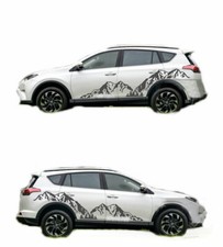 Graphic Vinyl Snow Mountain Car Sticker For Toyota Rav4 Off Road Side Door Decal