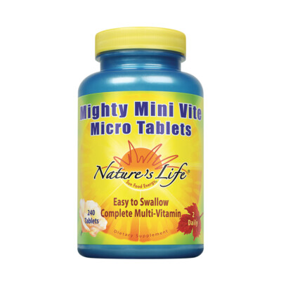 Nature's Life Mighty Mini Vite | Complete Daily Multivitamin | 240 Micro Tablets
