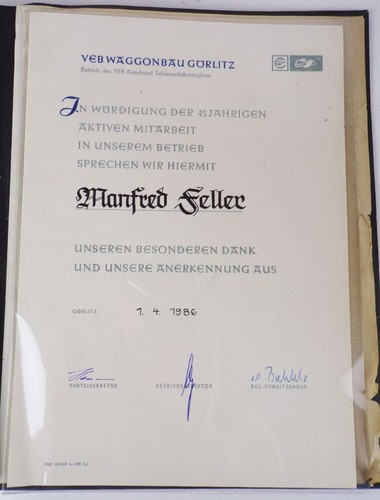Dokumentation WUMAG Görlitz 1966 Fotos Mitarbeiter DDR Urkunden Tagebuch - Bild 10 von 15