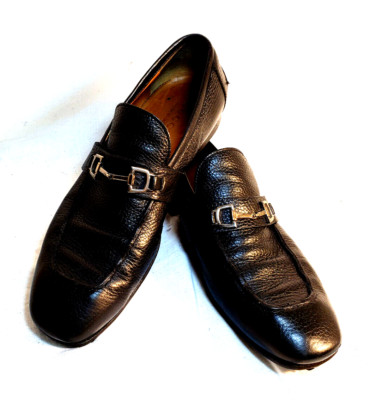 Gucci Men horsebit Loafers slipon US 7.5D Black solid pebble  display picture 2