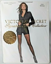 1 Victoria's Secret Signature Gold Sheer Vitality Shaper Pantyhose-2 colors-S, M