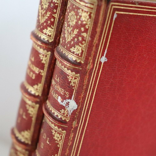 1814 2 Vol Antique Riviere & Son Books: La Fontaine's Tales by J. de La Fontaine - Foto 3 di 12