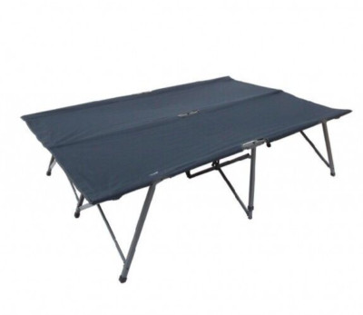 Doppel Feldbett, Vango kompaktes starkes und stabiles klappbares Metall Canvas Feldbett