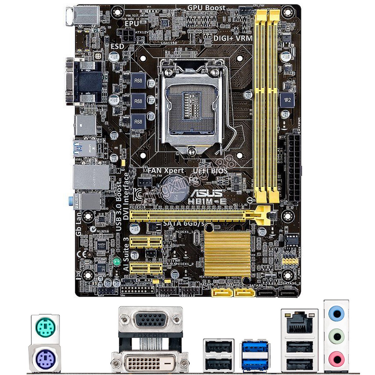 For ASUS H81M-E Intel Socket LGA 1150 uATX PC Motherboard DDR3