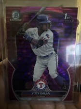 2023 Bowman Chrome Yosy Galan 1st Prospect Fuschia/Pink Vapor /199 #BCP221