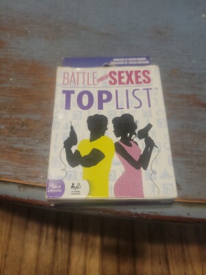 Battle Of The Sexes Top List Adult Card Game  2+ Players. Box Slightly Damaged