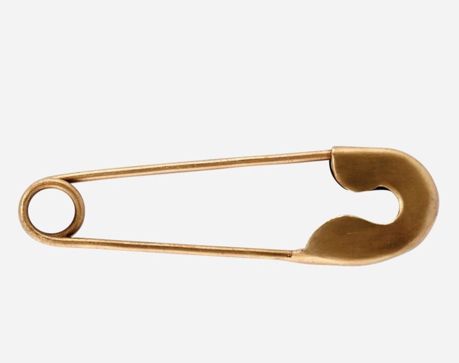 100 Stück Sicherheitsnadeln – Kürbisform, Goldfarben, 2 Cm, Für DIY, Kleidung & Deko