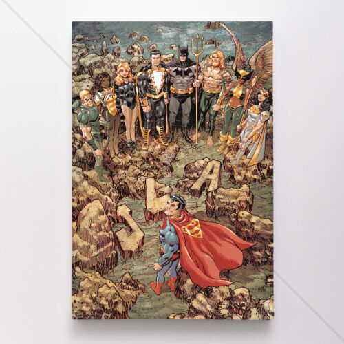 Justice League Poster Canvas Vol 4 #63 DC Superhero Comic Book Art Print - Bild 1 von 4