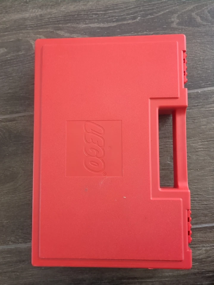 Vintage 1985 Lego Bin RED Plastic Storage Container Case Carry Box 1lbs Bricks+ - Image 2 of 4