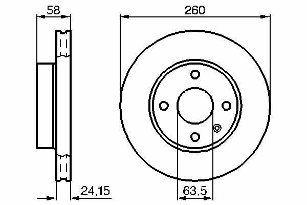 Bremsscheibe 2 StüCk Bosch 0986478346-image