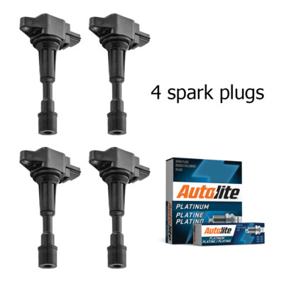 Ignition Coil & Autolite Spark Plug for 2011-2017 Mazda 2 1.5L UF655