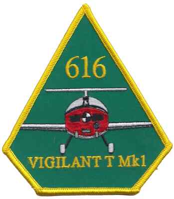 616 Squadron Vigilant Grob Royal Air Force Embroidered Patch Badge ...