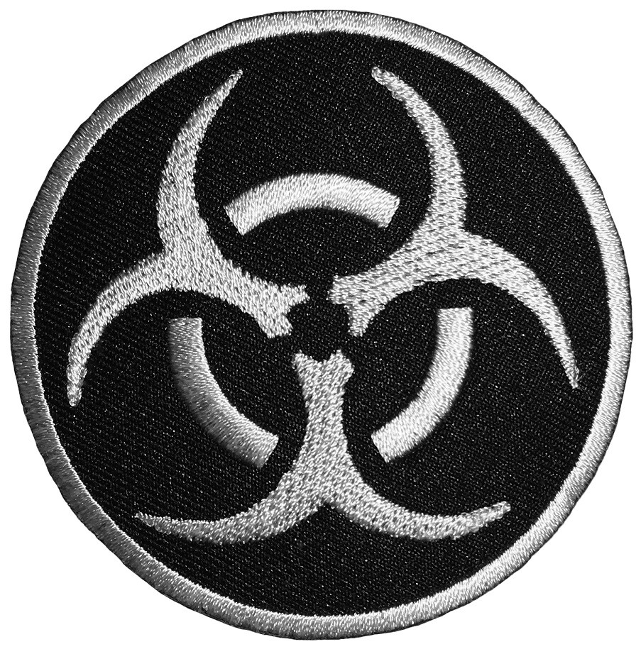 Japanese Monster Warning Embroidered Patch Iron On Fiery