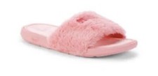 Puma Cool Cat Fluffy Bx Slide Youth 5C Girls Pink Casual Sandals